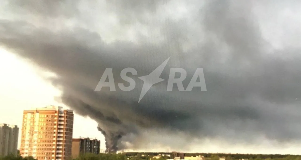 У Москві спалахнула потужна пожежа на складі, валить чорний дим. Фото  і відео 