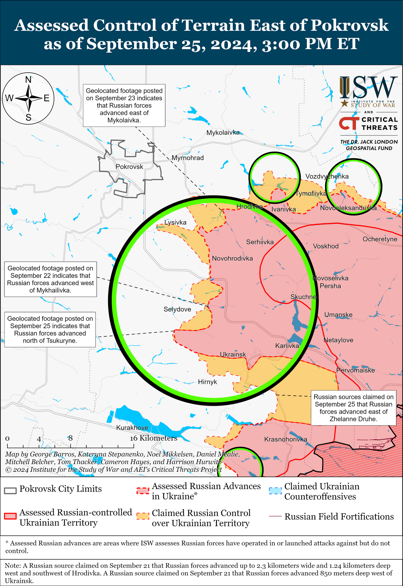 Окупанти незначно просунулися в напрямках Торецька і Покровська: в ISW оцінили ситуацію. Карта