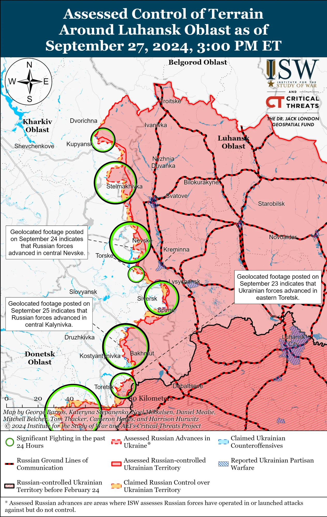 Окупанти можуть активізувати зусилля щодо виходу на річку Оскіл: в ISW розкрили задум ворога. Карта