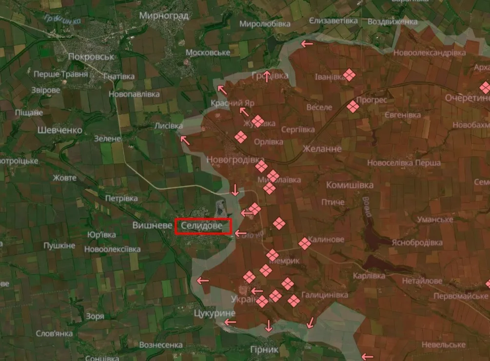 Намагаються оточити з півночі та півдня: в ISW назвали місто, яке війська РФ атакують на Покровському напрямку