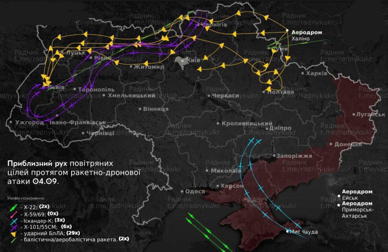 Росія запустила по Україні "Шахеди", ракети з літаків Ту-95МС і МіГ-31К: у регіонах лунали вибухи. Усі подробиці