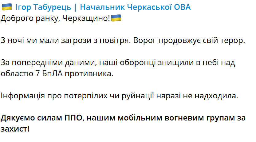 Россия ночью снова атаковала Украину: силы ПВО сбили 60 воздушных целей