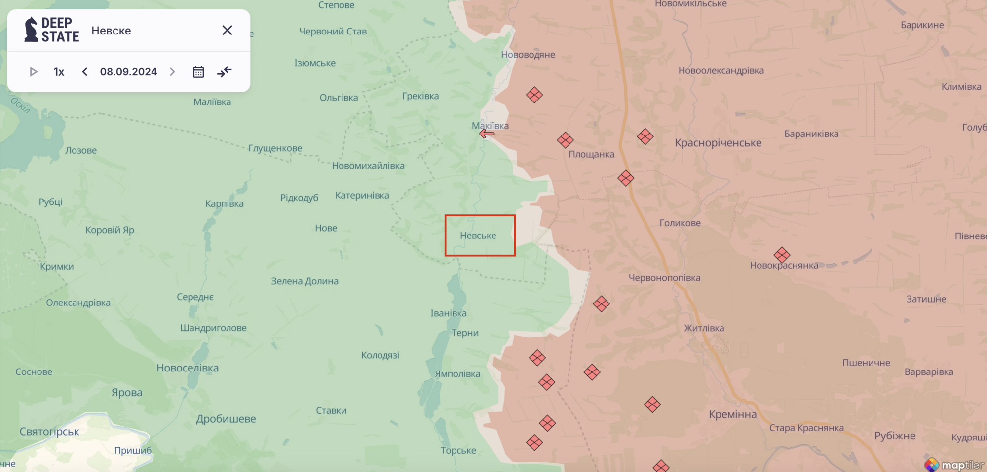 "Умножают на ноль все попытки": в DeepState показали, как ВСУ дают отпор врагу в районе Невского. Видео