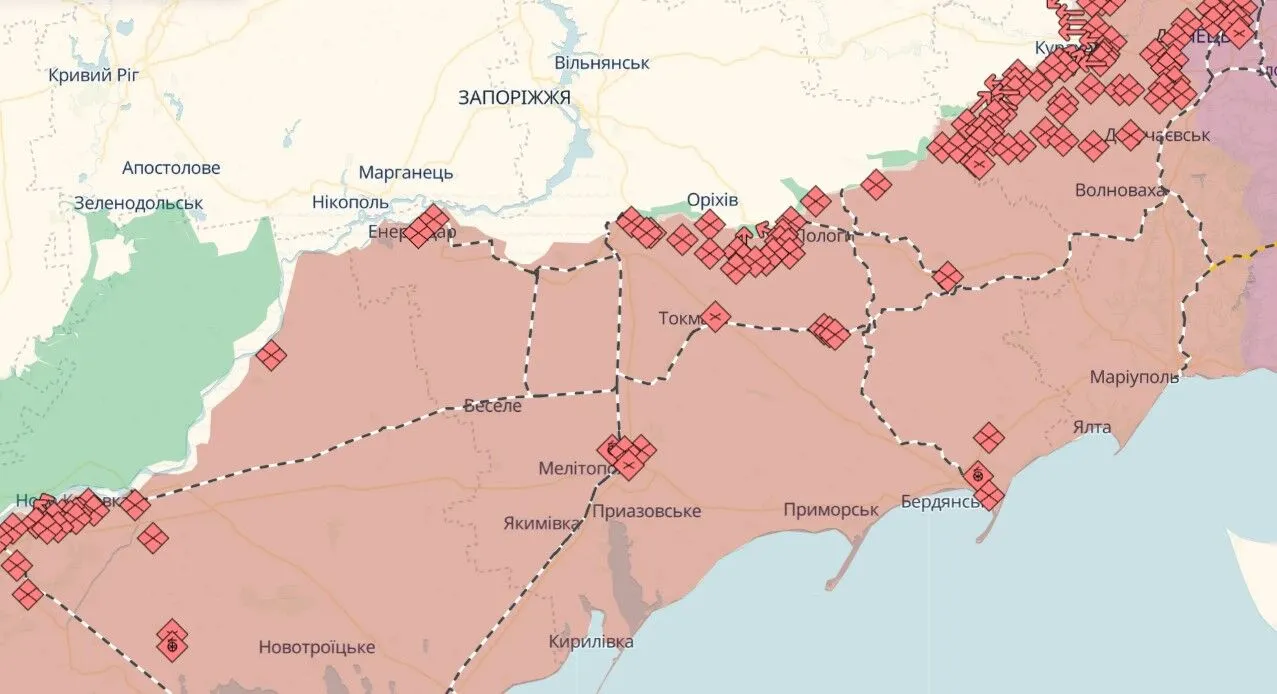 "Атеш" обнаружил склад с боеприпасами оккупантов на Запорожье: данные передали Силам обороны. Фото