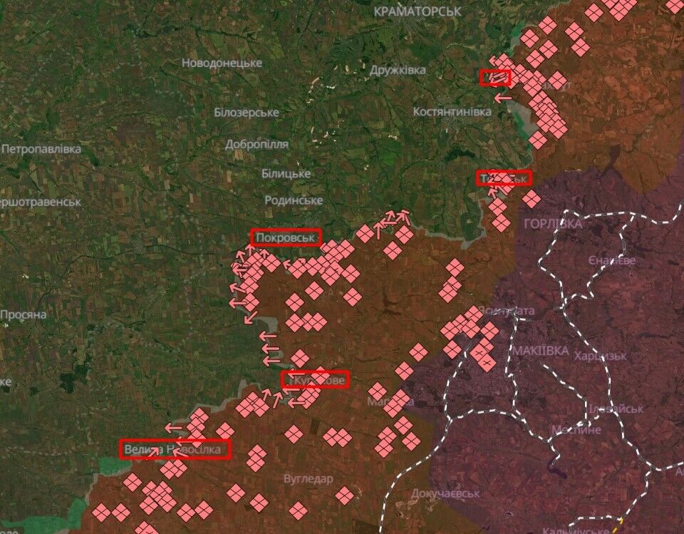 За добу на фронті відбулося 161 бойове зіткнення: в Генштабі розповіли, де намагається прорватися ворог. Карта
