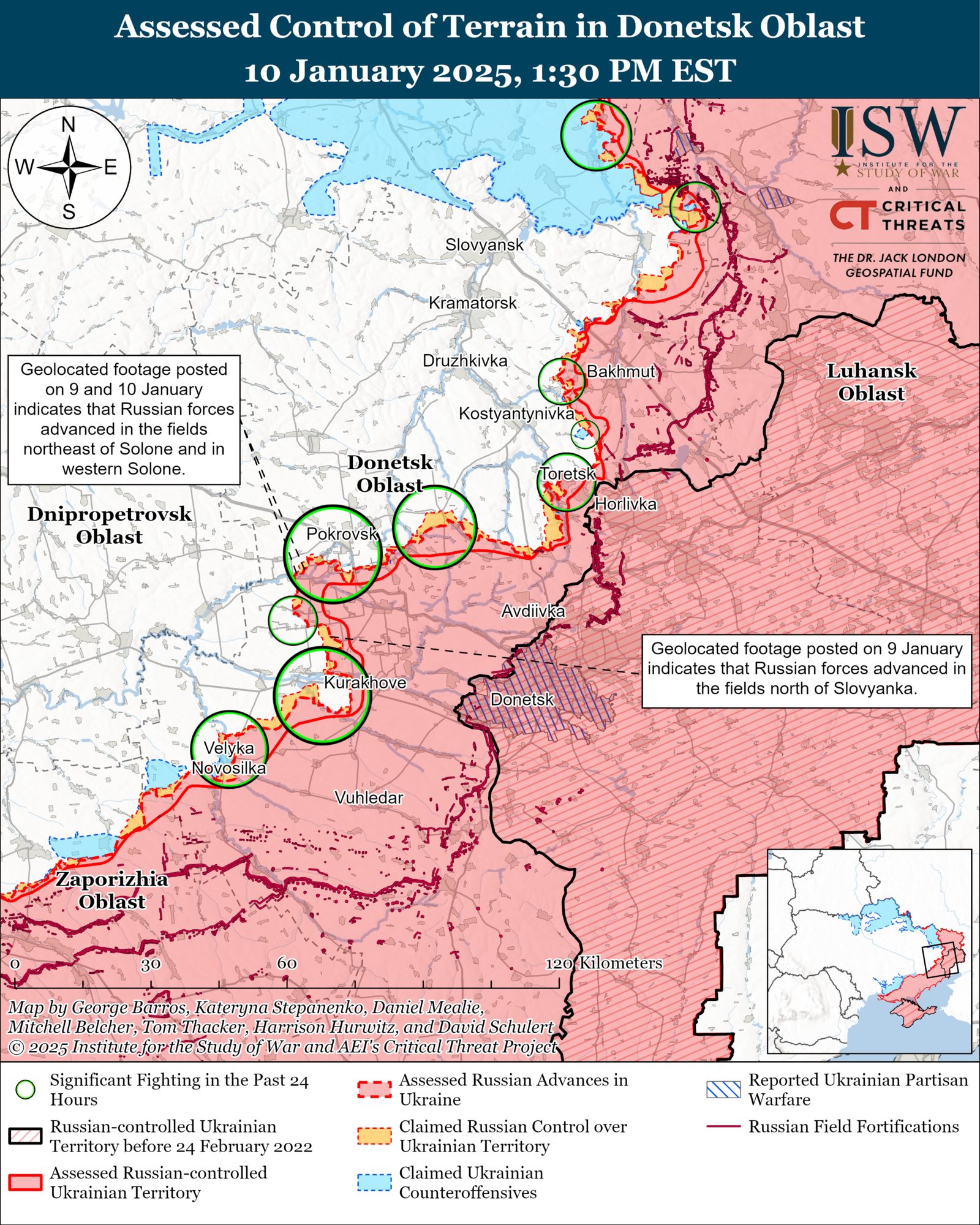 ISW: Окупанти зазнали втрат бронетехніки на Лиманському напрямку і намагаються форсувати річку Оскіл біля Куп'янська. Карта