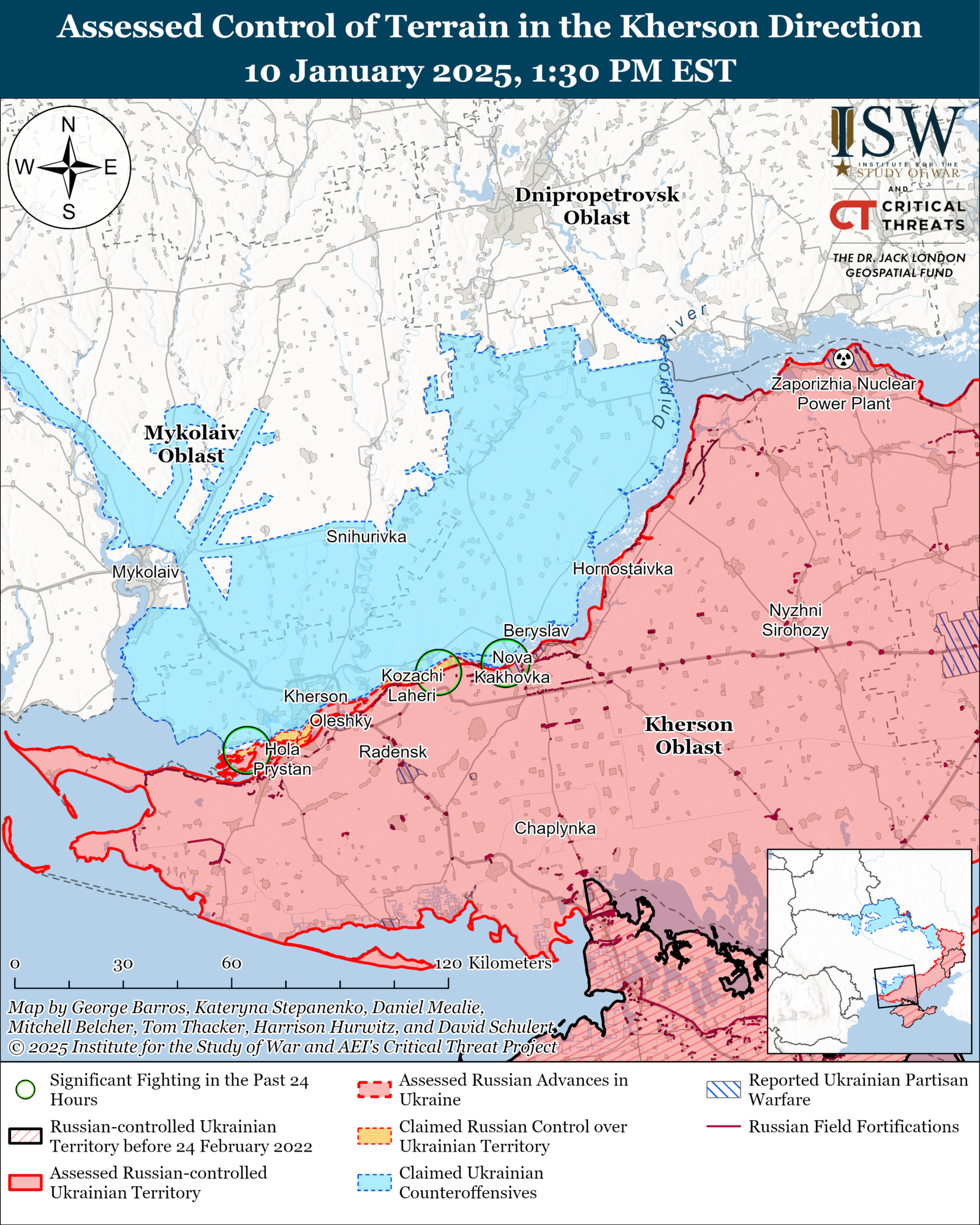 ISW: Окупанти зазнали втрат бронетехніки на Лиманському напрямку і намагаються форсувати річку Оскіл біля Куп'янська. Карта