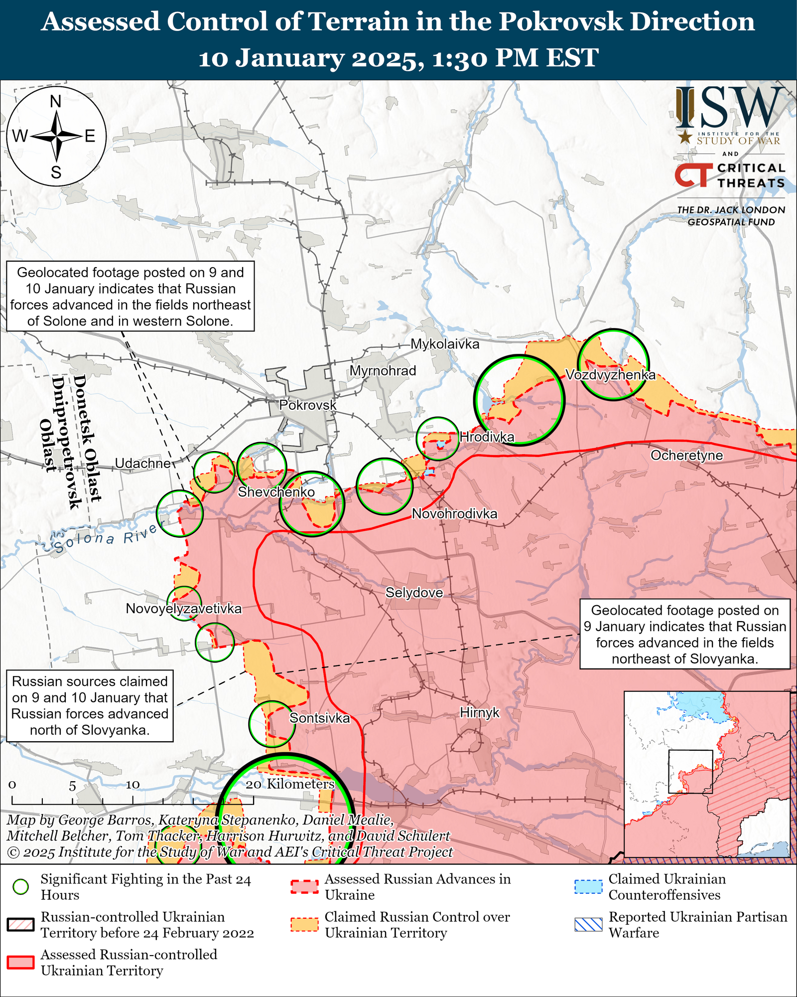 ISW: Окупанти зазнали втрат бронетехніки на Лиманському напрямку і намагаються форсувати річку Оскіл біля Куп'янська. Карта