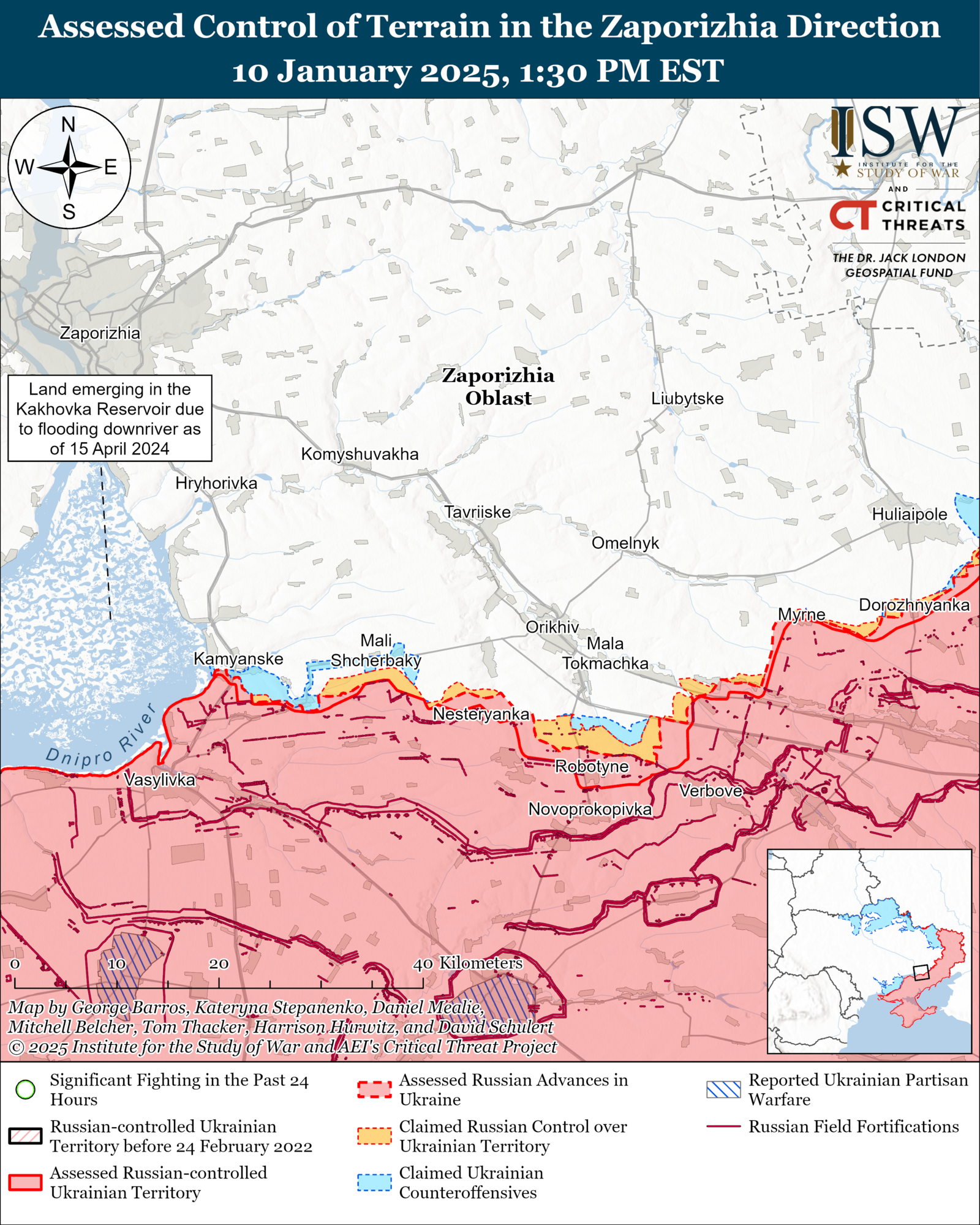 ISW: Окупанти зазнали втрат бронетехніки на Лиманському напрямку і намагаються форсувати річку Оскіл біля Куп'янська. Карта