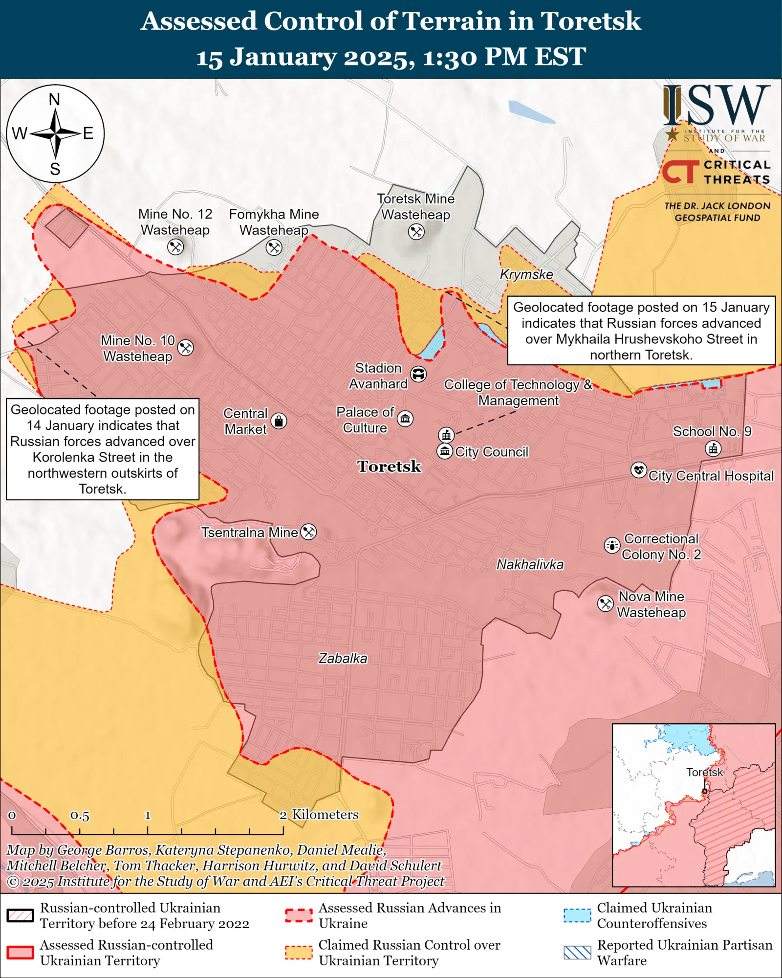 Оккупанты продвинулись в направлениях Боровой, Часова Яра и Торецка: в ISW оценили ситуацию. Карта