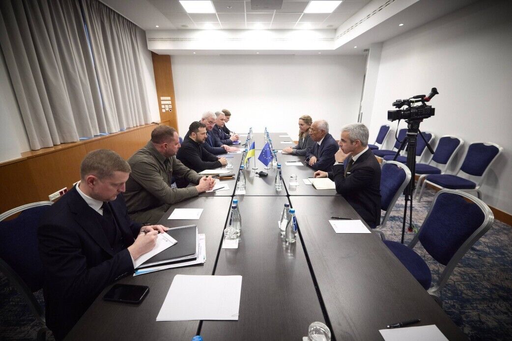 Зеленський обговорив з президентом Європейської ради посилення санкційного тиску на Росію. Фото і відео