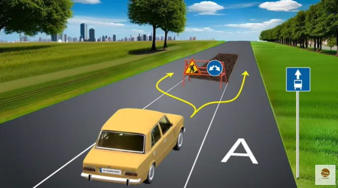 Как правильно объехать дорожные работы? Тест на знание ПДД