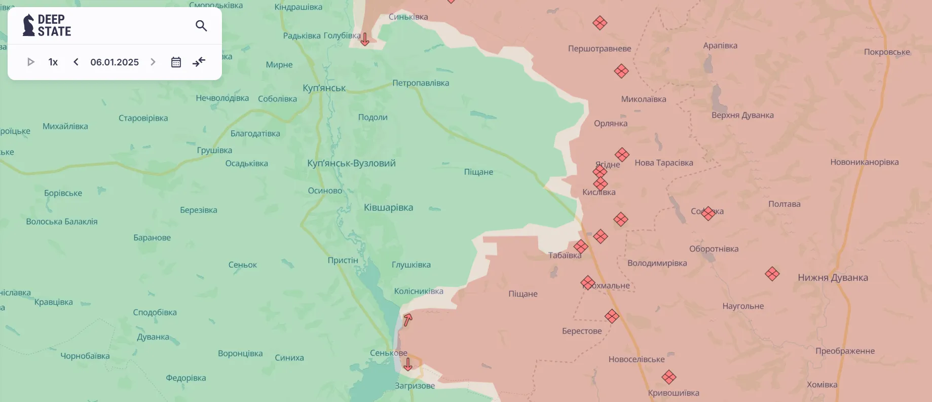 На Курщині підрозділи Сил оборони відбили 94 атаки за добу: у Генштабі розповіли про ситуацію. Карта