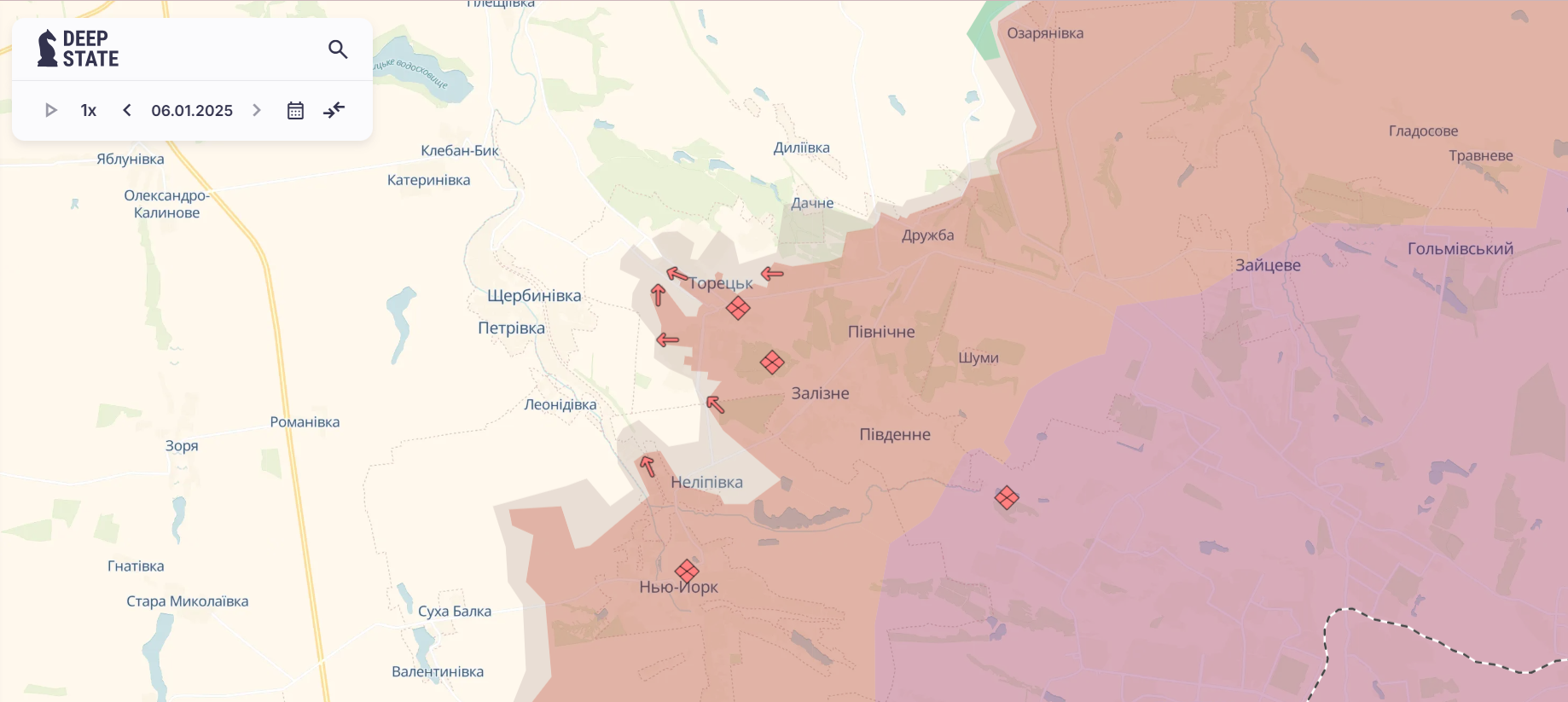 На Курщині підрозділи Сил оборони відбили 94 атаки за добу: у Генштабі розповіли про ситуацію. Карта