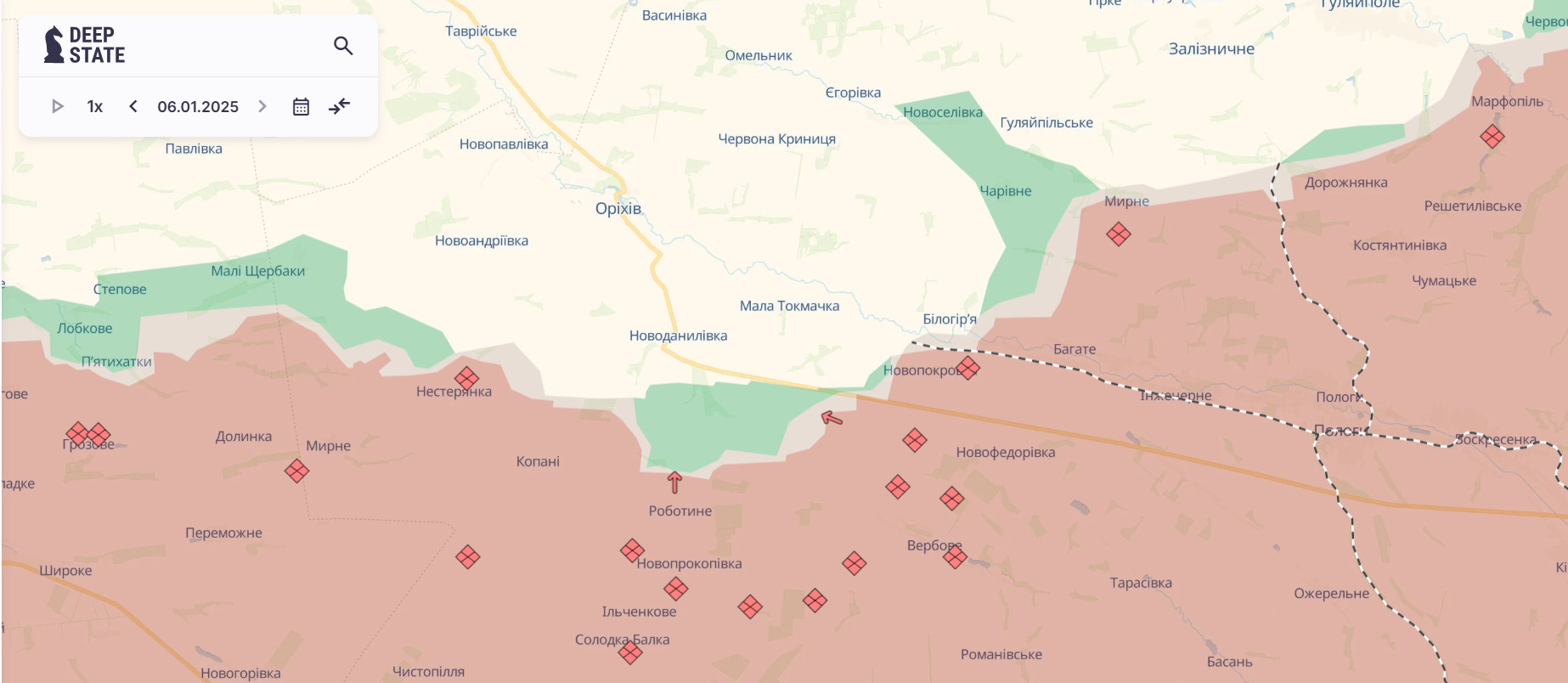 На Курщині підрозділи Сил оборони відбили 94 атаки за добу: у Генштабі розповіли про ситуацію. Карта