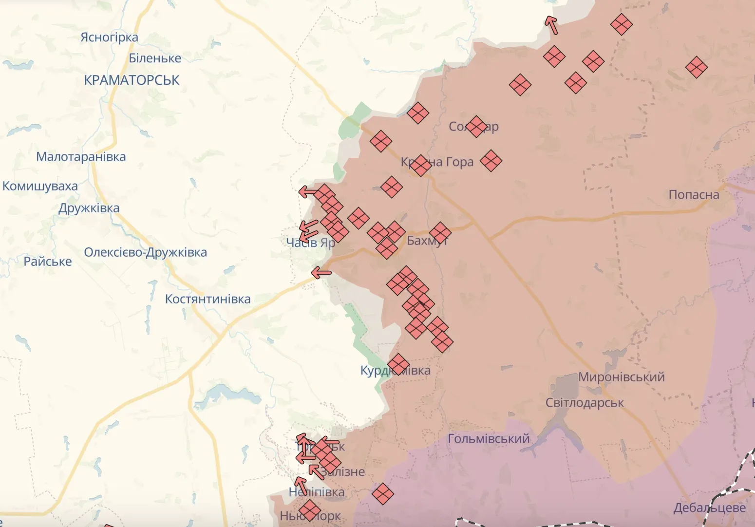 На Курщині та інших ділянках фронту точаться запеклі бої: відбулося 166 бойових зіткнень – Генштаб
