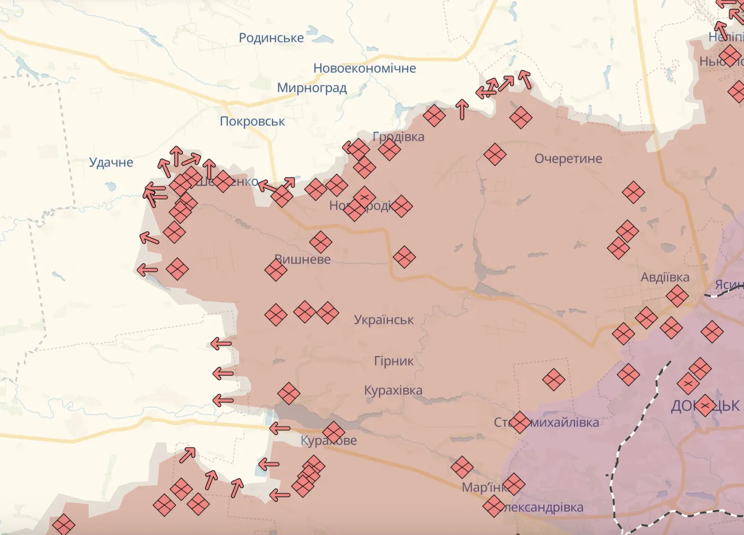 На Курщині та інших ділянках фронту точаться запеклі бої: відбулося 166 бойових зіткнень – Генштаб
