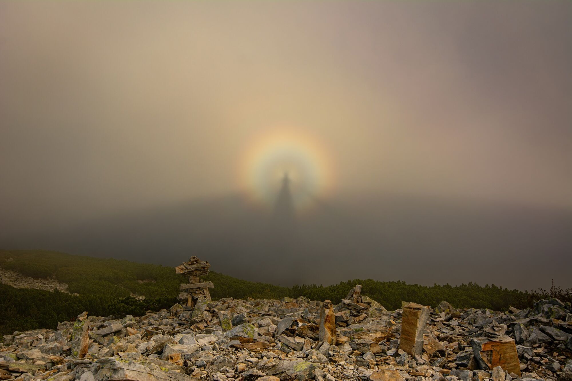 "Появлялся снова и снова": в Карпатах заметили "брокенского призрака", фото взбудоражили сеть