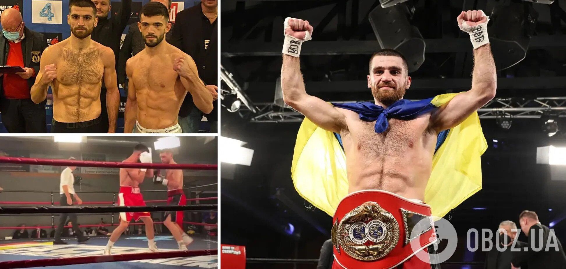 Знаменитый украинский боксер нокаутом завоевал два чемпионских титула. Видео