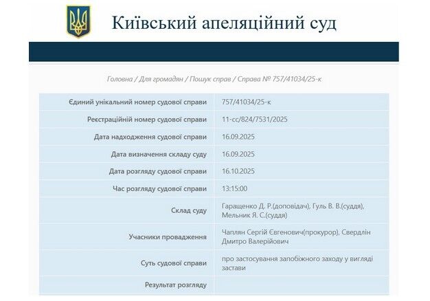 Апеляція у справі Свердліна: після запиту журналістів суд призначив засідання