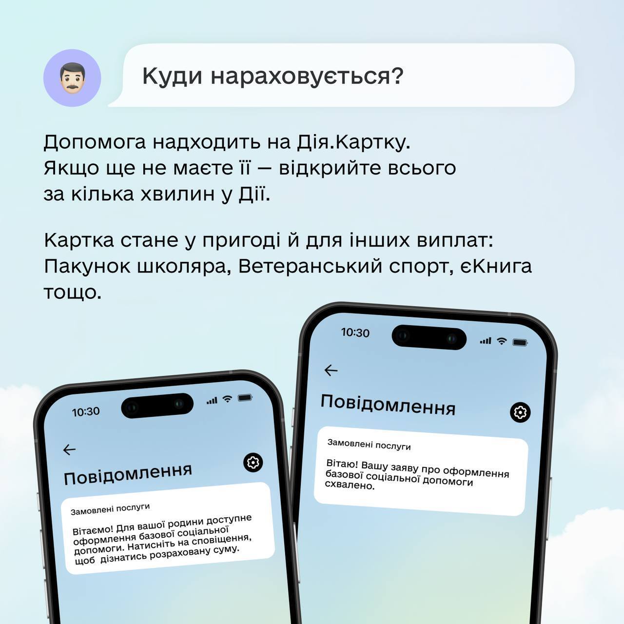 Помощь приходит на Дія.Карту