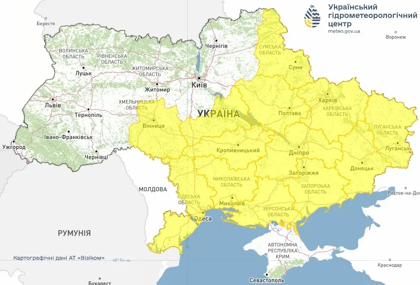 В Україні погіршиться погода: синоптики сказали, де очікувати сильні пориви вітру. Карта