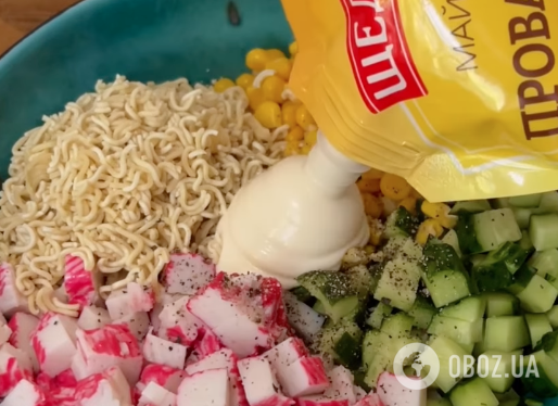 Крабовый салат ''Мистер Крабс'': рецепт вкусного и сытного блюда для праздничного стола