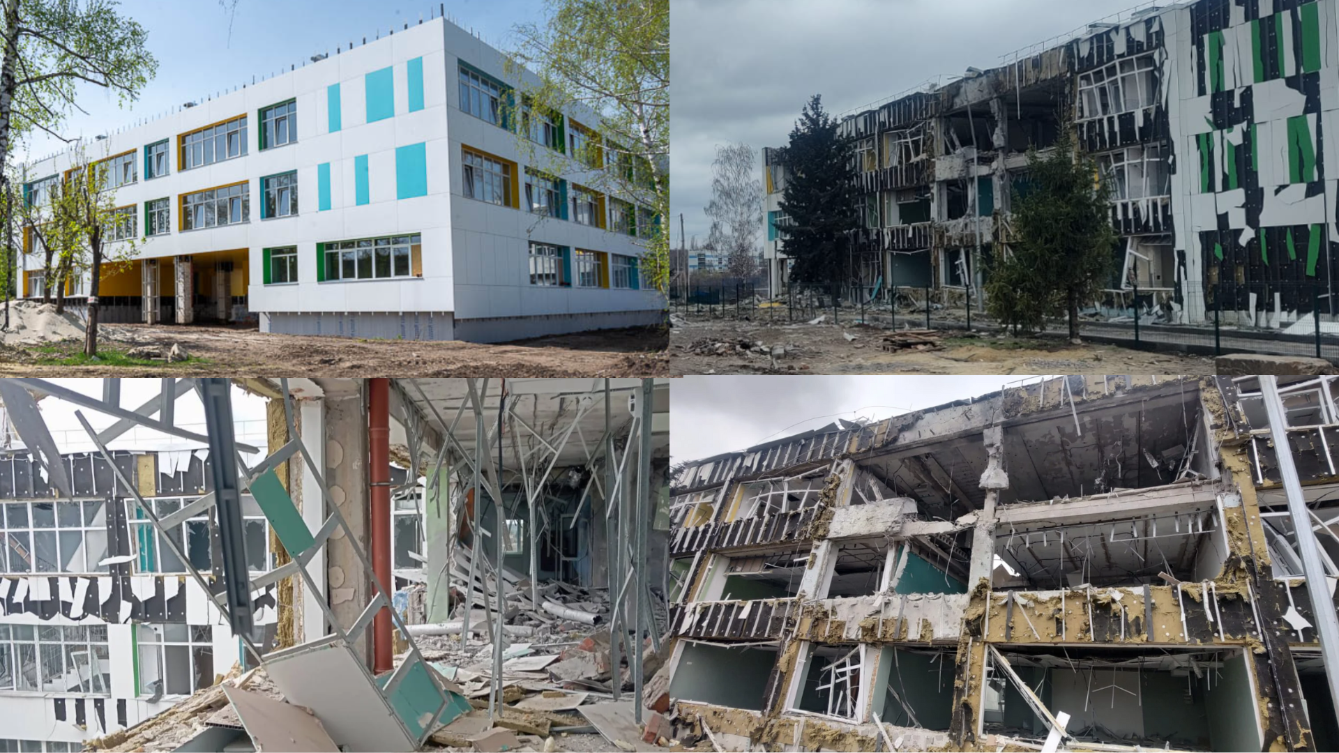 Оккупанты разбомбили лицей под Харьковом, только что отремонтированный за 200 млн. Фото