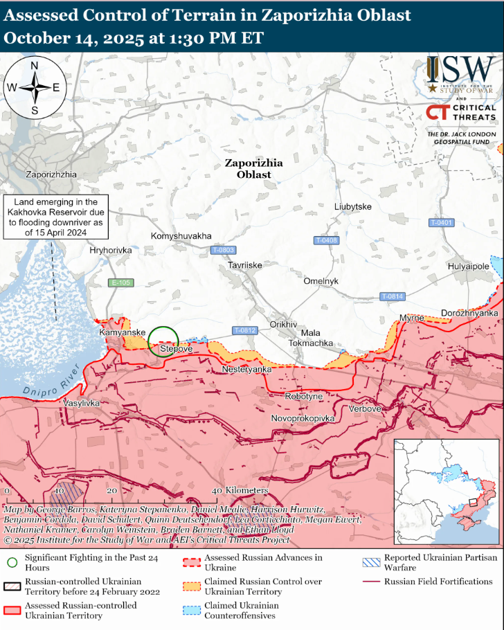 Українські війська просунулися на Сумщині та в західній частині Запорізької області: аналіз ISW