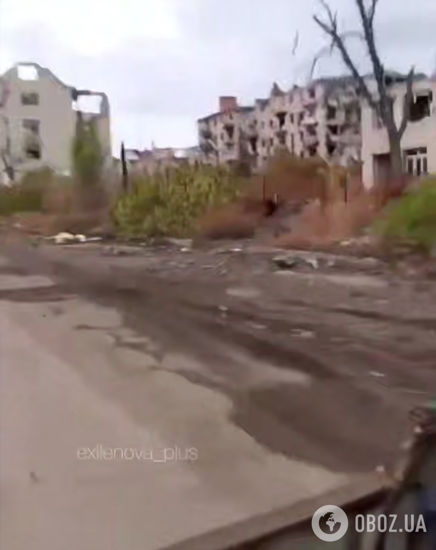 Суцільна руїна: у мережі показали, який вигляд має понівечений окупантами Бахмут. Відео