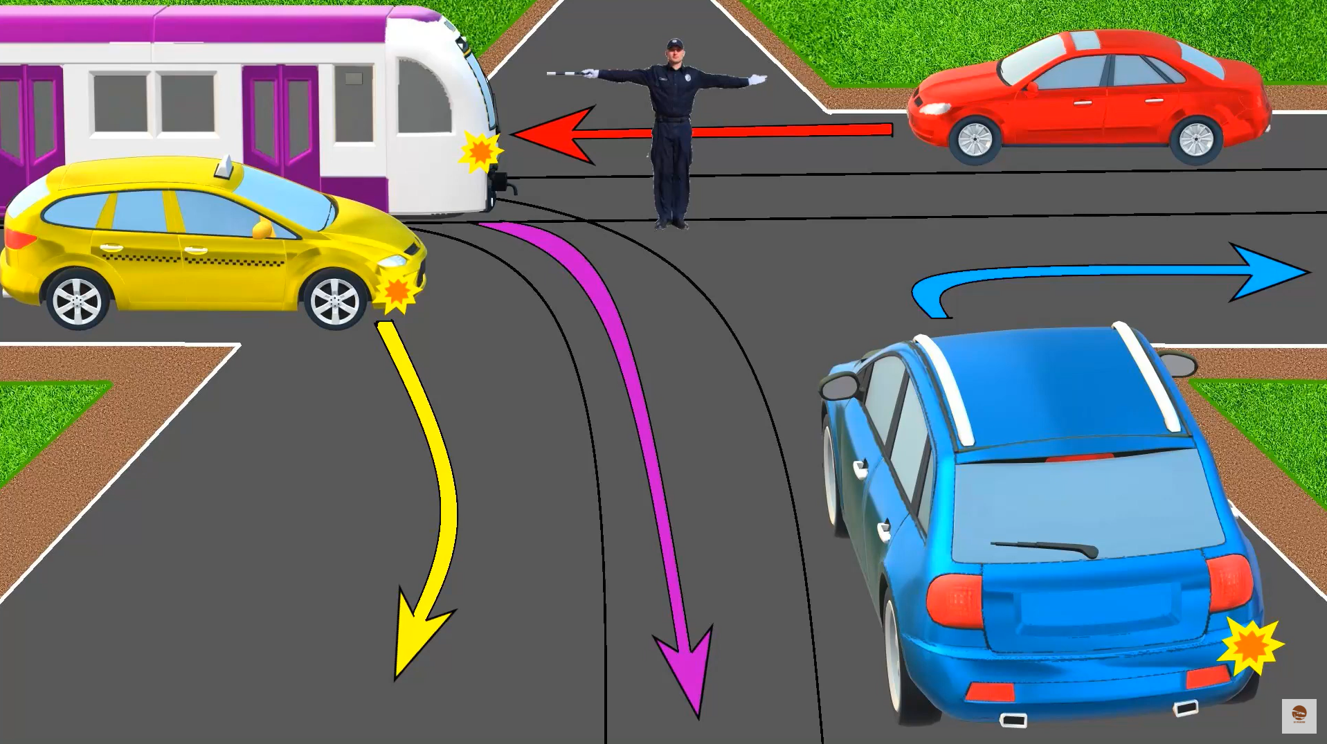 Хто має право проїхати? Тест на знання ПДР