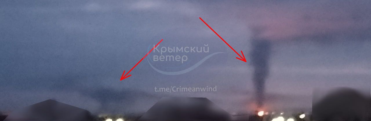 Дрони атакували нафтобазу в Гвардійському в Криму: сталася пожежа. Відео