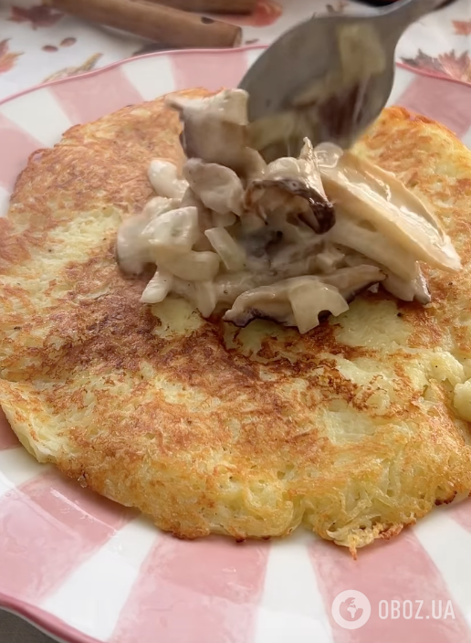 ''Панский'' дерун с белыми грибами: рецепт очень вкусного и сытного блюда