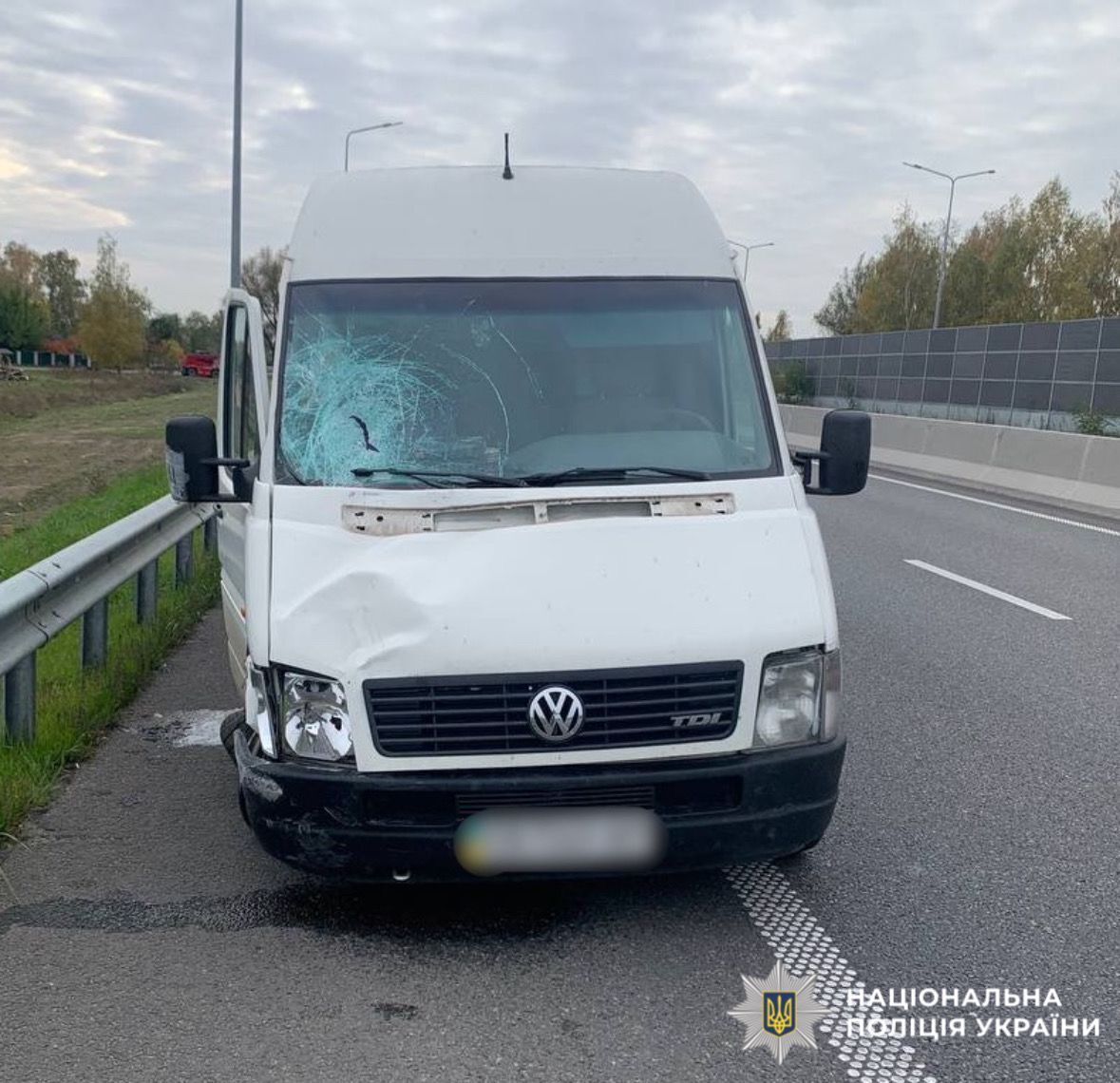 На Київщині мікроавтобус збив на смерть 14-річного хлопця. Фото з місця ДТП