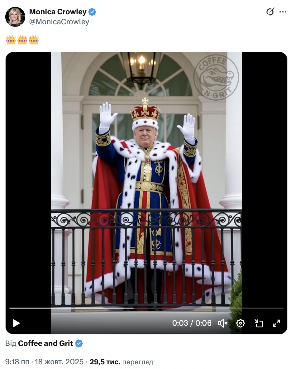 "Нет королям": в США тысячи людей вышли на акции против политики Трампа. Фото