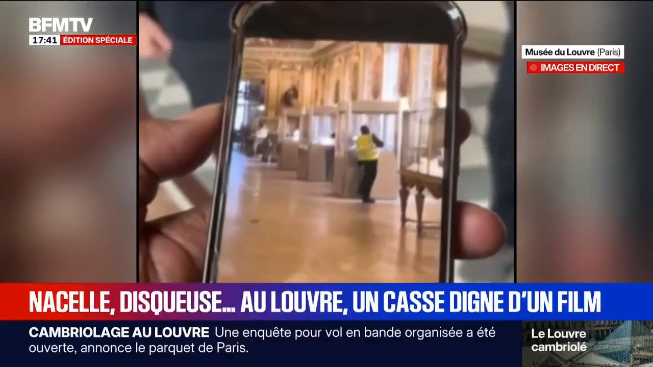 Злочинці впорались за кілька хвилин: з'явилося відео зухвалого пограбування Лувру