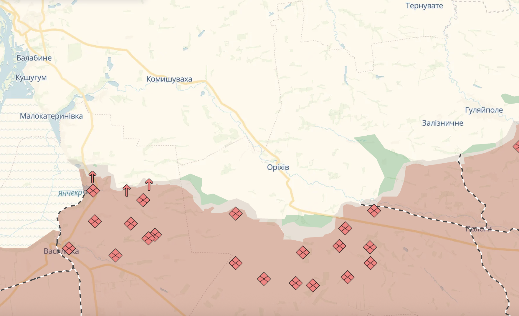 На южном фронте враг одновременно начал штурмы с четырех направлений – Силы обороны