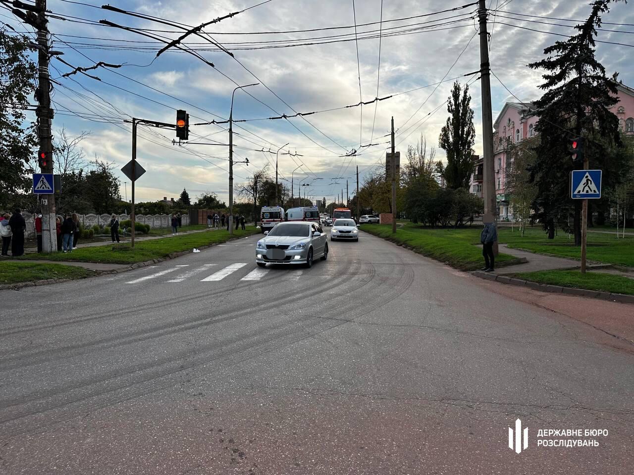 В Кривом Роге нацгвардеец сбил подростка на пешеходном переходе: ребенок погиб. Фото