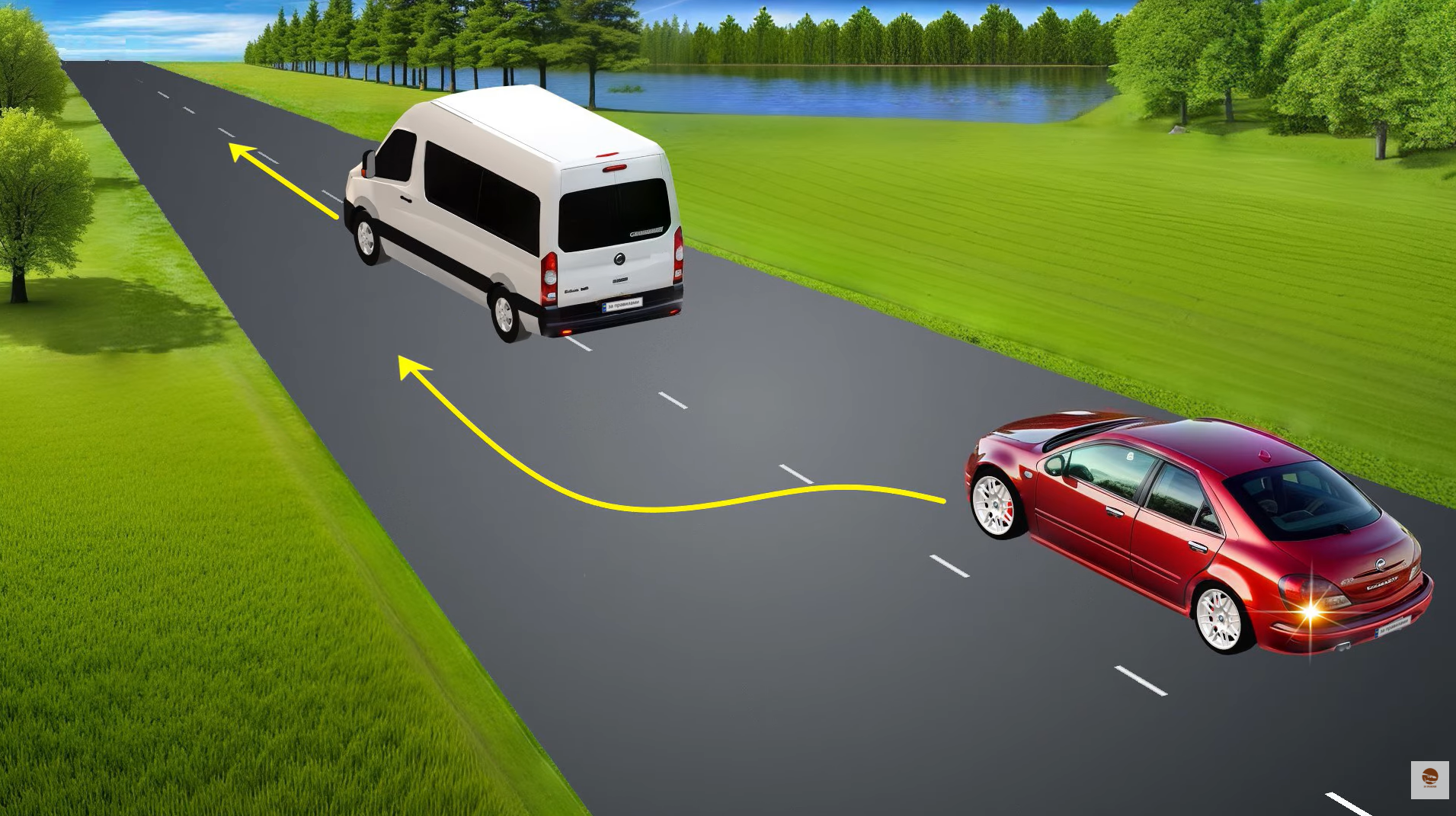 Як дозволено привернути увагу іншого водія? Завдання з ПДР