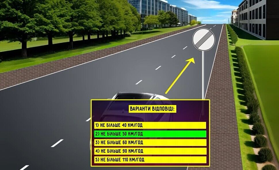 С какой скоростью можно двигаться? Задание по ПДД