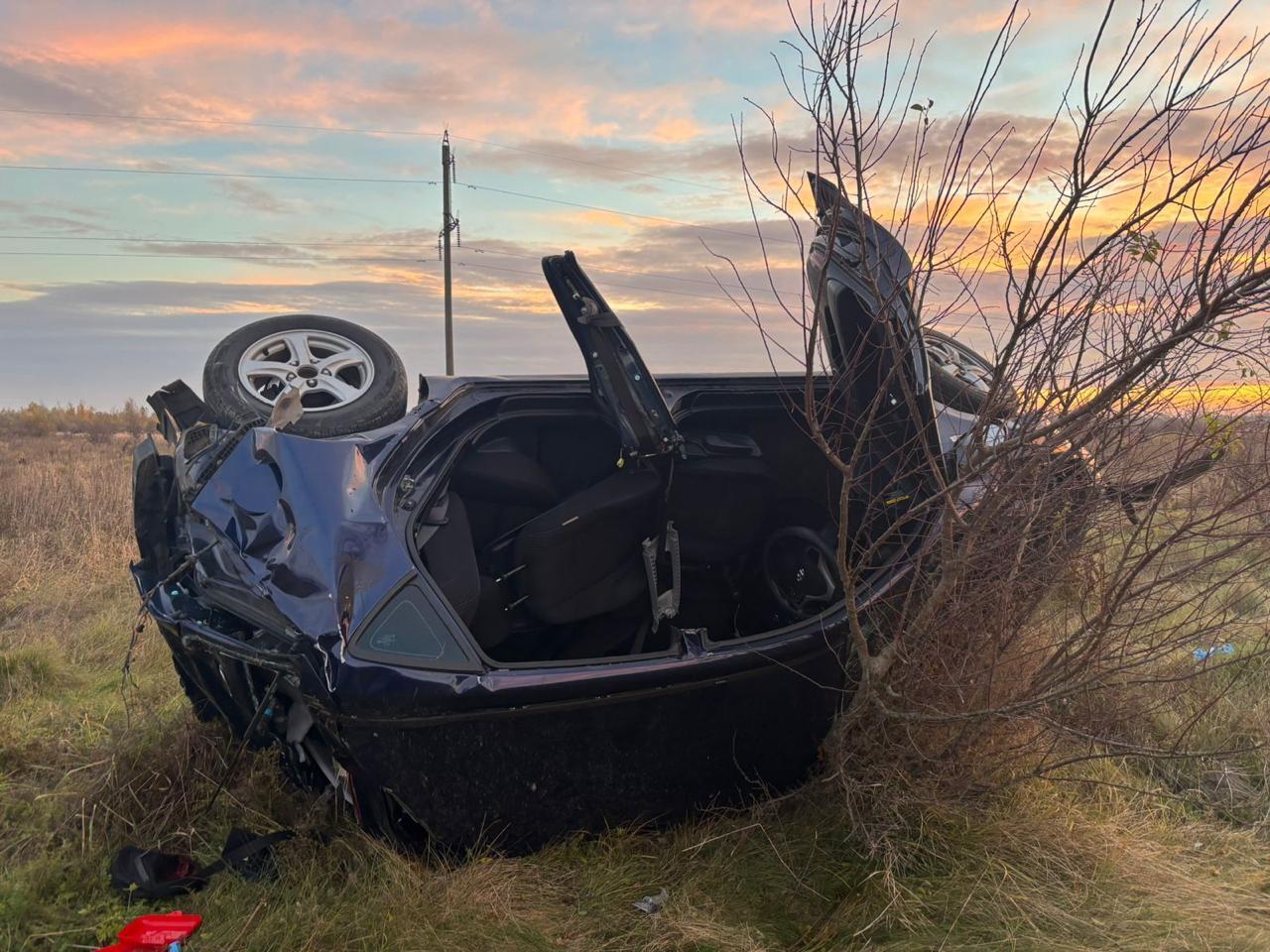 На Львовщине авто вылетело в кювет: пострадали два человека. Фото