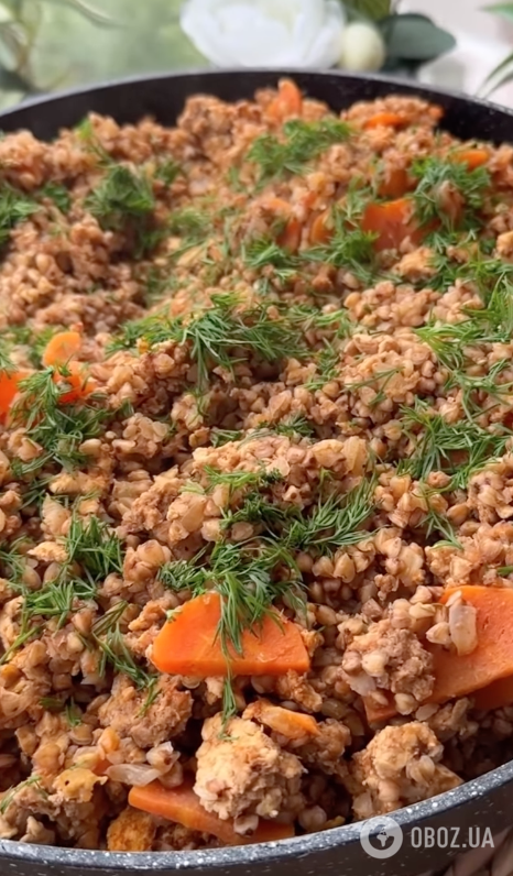 Гречка по-купецьки на пательні: рецепт смачної та ситної страви для всієї родини