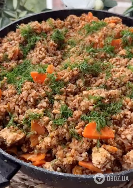 Гречка по-купецьки на пательні: рецепт смачної та ситної страви для всієї родини