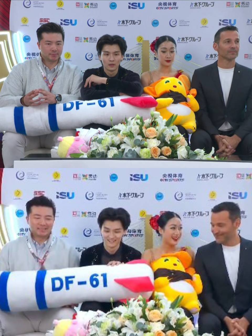 Китайські фігуристи махали "ядерною міжконтинентальною балістичною ракетою" після свого виступу. Відео