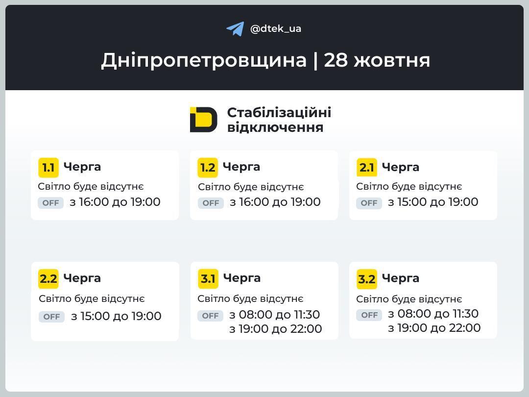 У вівторок відключення світла продовжаться: опубліковано нові графіки для Києва та України