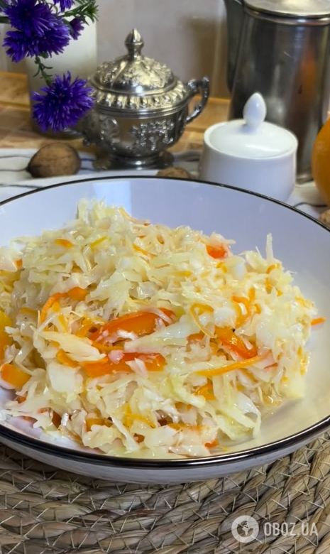 Маринована капуста з болгарським перцем та морквою: як приготувати смачну закуску