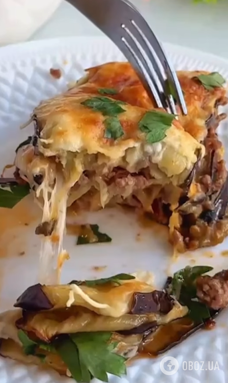 Без вымешивания теста: как приготовить вкусную лазанью из баклажанов на ужин