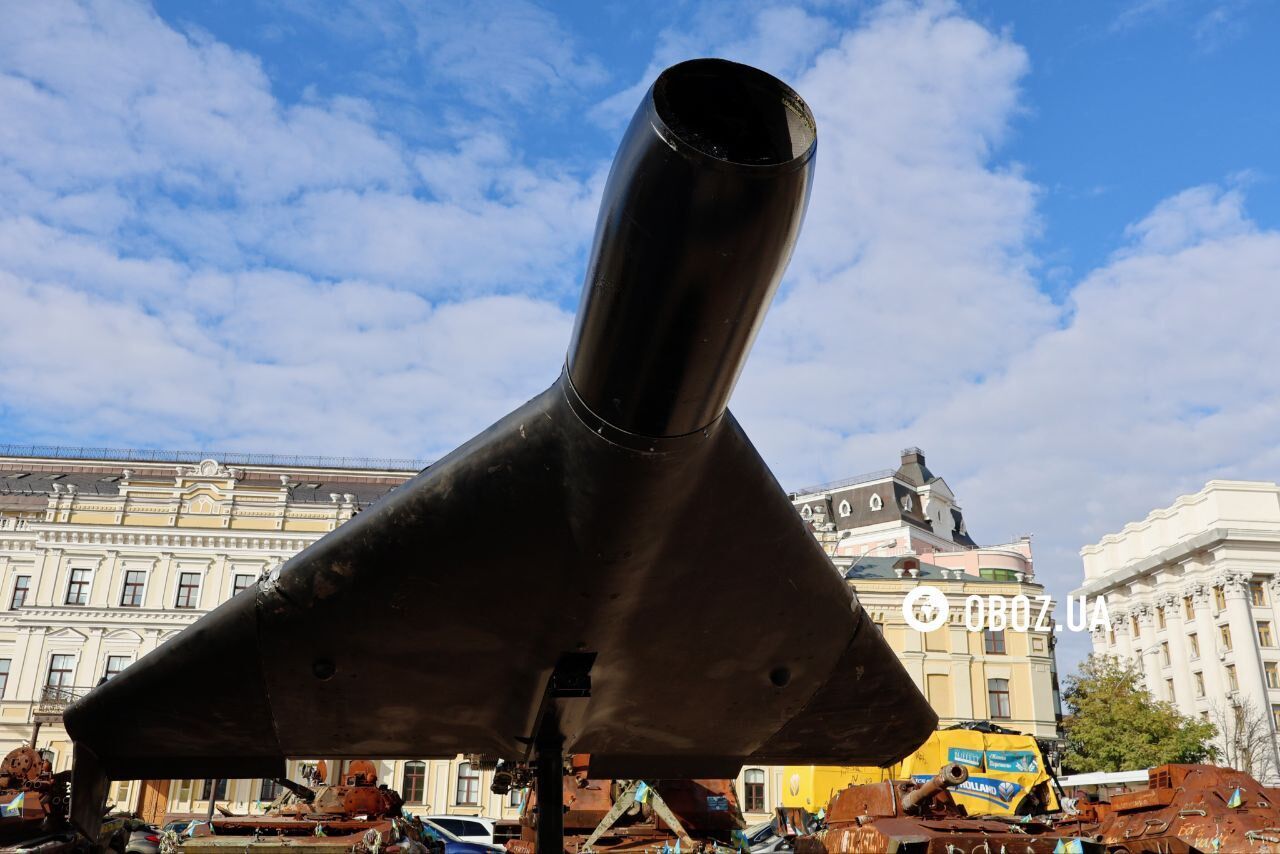 У центрі Києва встановили справжній "Шахед". Фото та подробиці