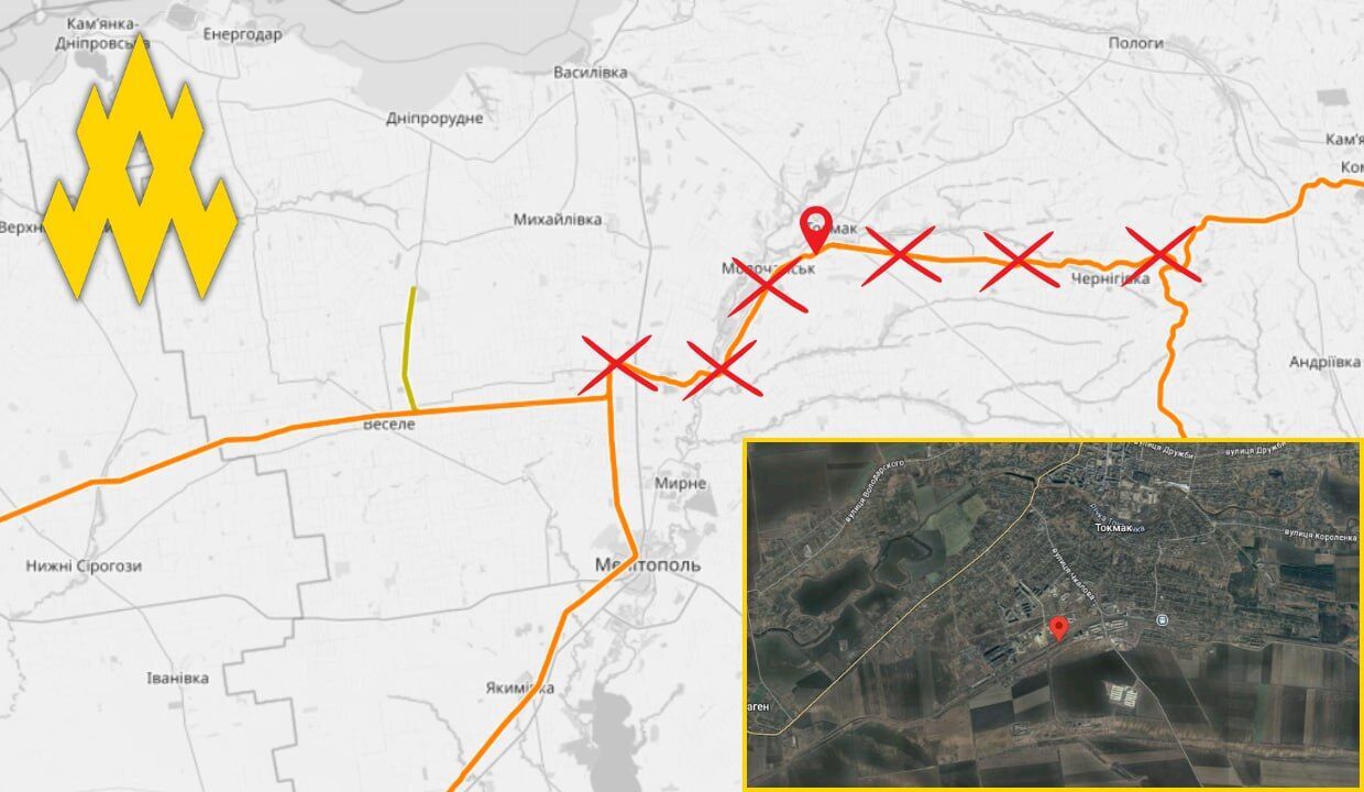 Удар по логистике врага: агенты "Атеш" устроили диверсию на железной дороге в оккупированном Токмаке. Фото и видео