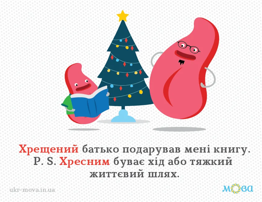''Хресний'' или ''хрещений'' отец? Как сказать правильно на украинском языке